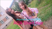 Anastasia and Ã Ĺ I Ň Ã===AOA Short Hair 단발머리