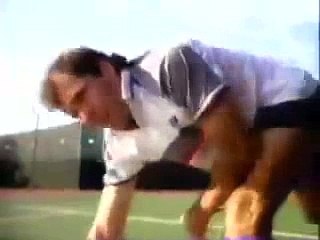 God Playing Tennis Commercial