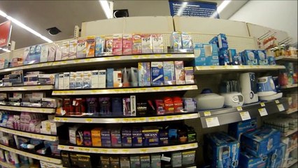 Buying condoms at Walmart