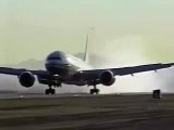 Boeing 777 Flight Test Crosswind Landing