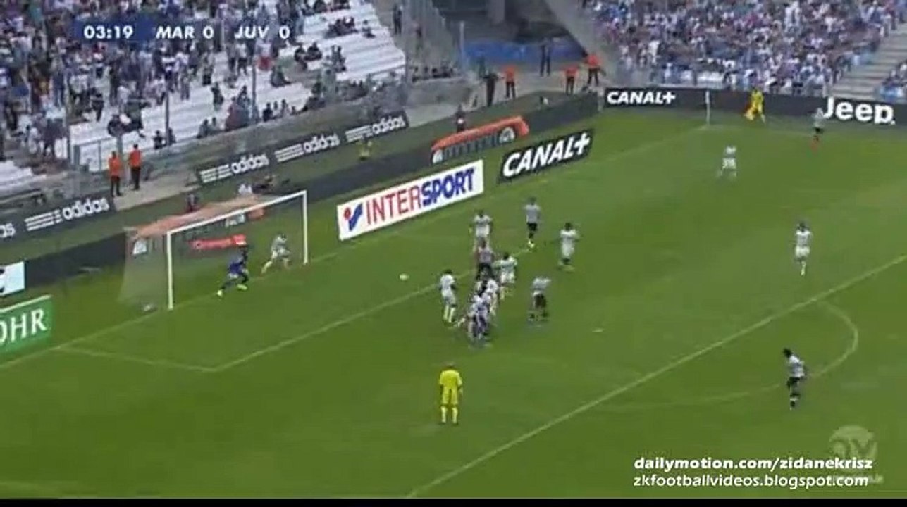 Álvaro Morata Incredible Chance - Olympique Marseille v. Juventus - Friendly 01.08.2015