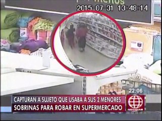 Ex reo utilizaba a dos menores para robar en supermercados