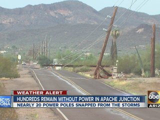 Hundreds remain without power in Apache Junction