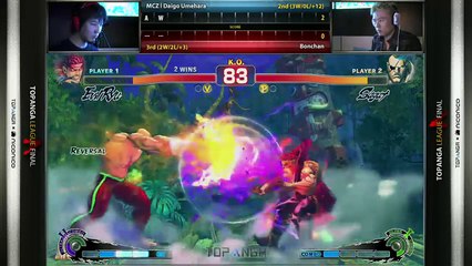USF4 - Daigo Umehara (Evil Ryu) vs Bonchan (Sagat) - TL4A Round12 Battle3