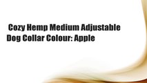 Cozy Hemp Medium Adjustable Dog Collar Colour: Apple