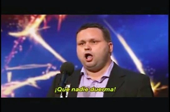 Paul Potts audition - Nessun Dorma - Subtítulos Español