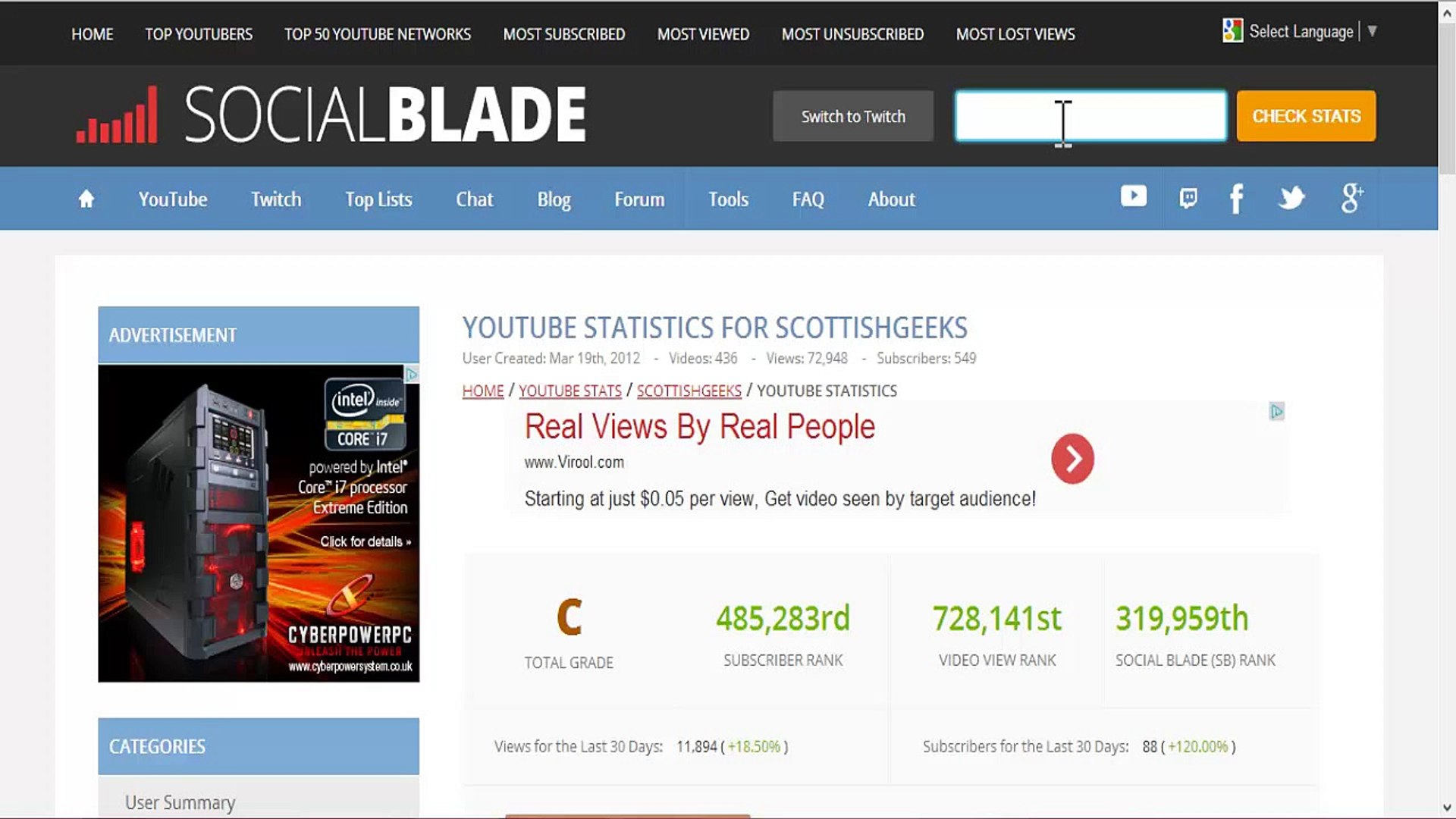 How To Use SocialBlade