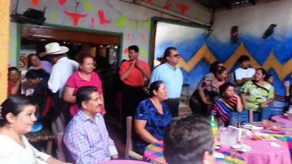 Abadiano recibe al Diputado Federal Salvador Romero Valencia con la Banda La Autentica de Abadiano