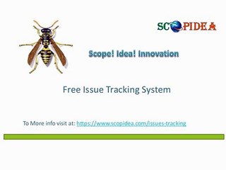 Scopidea-Free Issue Tracking System