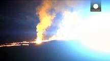 Volcano erupts on Reunion Island