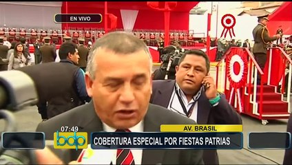 Daniel Urresti resalta anuncios del presidente Humala sobre  seguridad ciudadana