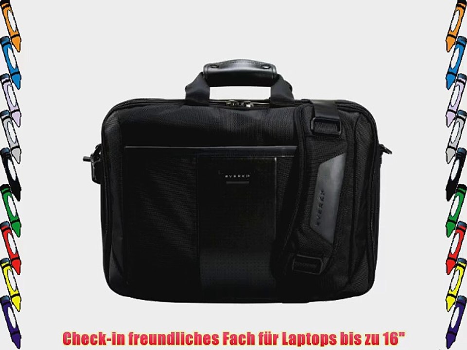 Everki Versa Briefcase EKB427 Premium Laptop Tasche 4064 cm (16 Zoll) schwarz