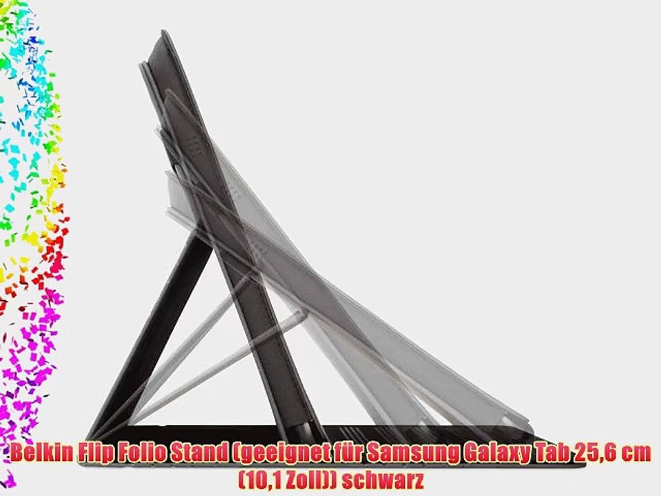 Belkin Flip Folio Stand (geeignet f?r Samsung Galaxy Tab 256 cm (101 Zoll)) schwarz