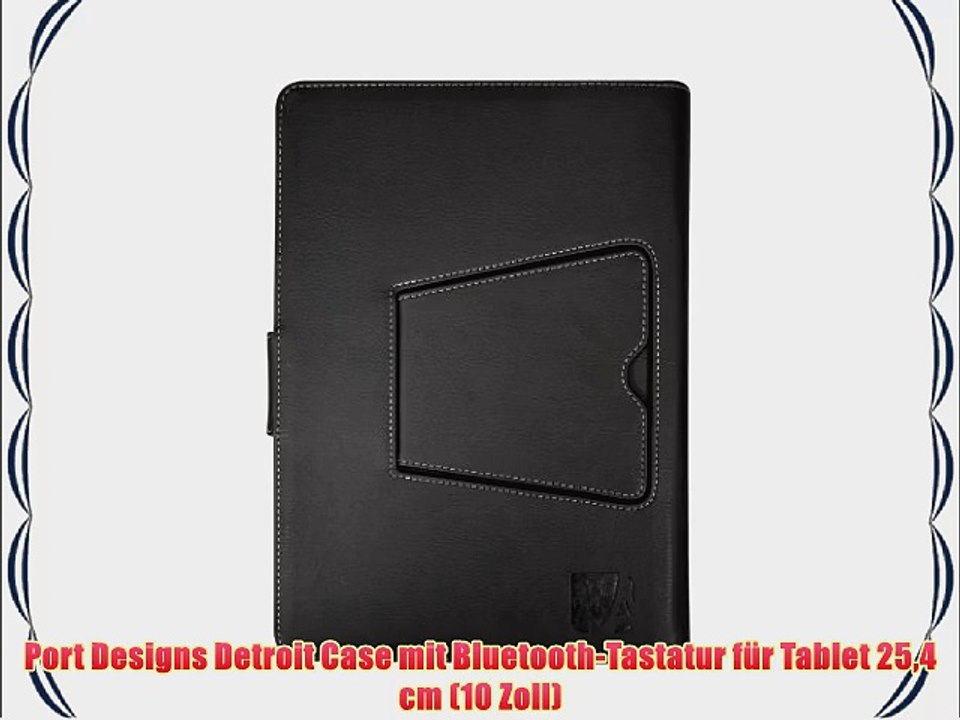 Port Designs Detroit Case mit Bluetooth-Tastatur f?r Tablet 254 cm (10 Zoll)