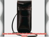 Tuscany Leather Exklusives Brillenetui aus Leder/Smartphone Etui aus Leder Dunkelbraun