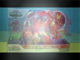 Playskool Heros Marvel Super Hero Stark Tech Armour Iron Man Hulk Toy Review