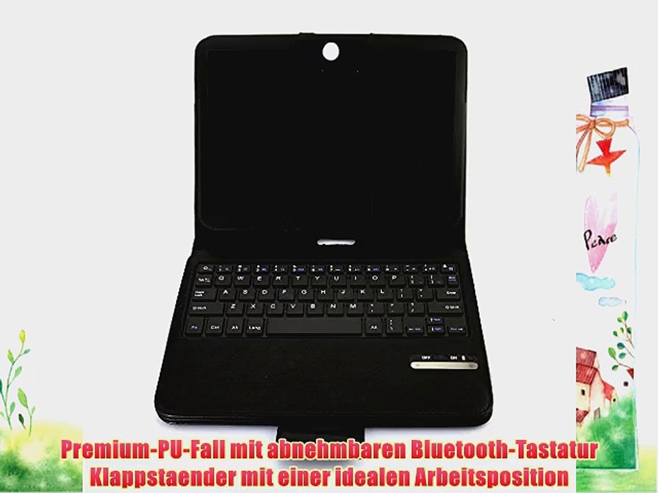 DBPOWER 101-Zoll-Tastatur Fall / Abnehmbare Bluetooth-Tastatur (QWERTY) mit Auto-wach Magneten