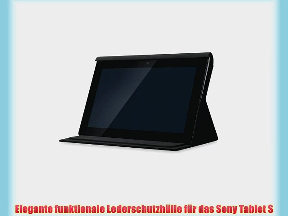 Sony SGP-CV1 Leder Schutzh?lle f?r Sony Tablet S schwarz