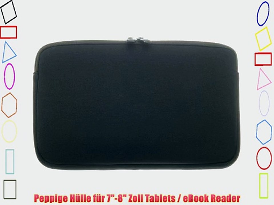 Tasche Skin Etui Cover Case H?lle Schutz Sleeve f?r Tablet-PC und E-Book-Reader - SCHWARZ und