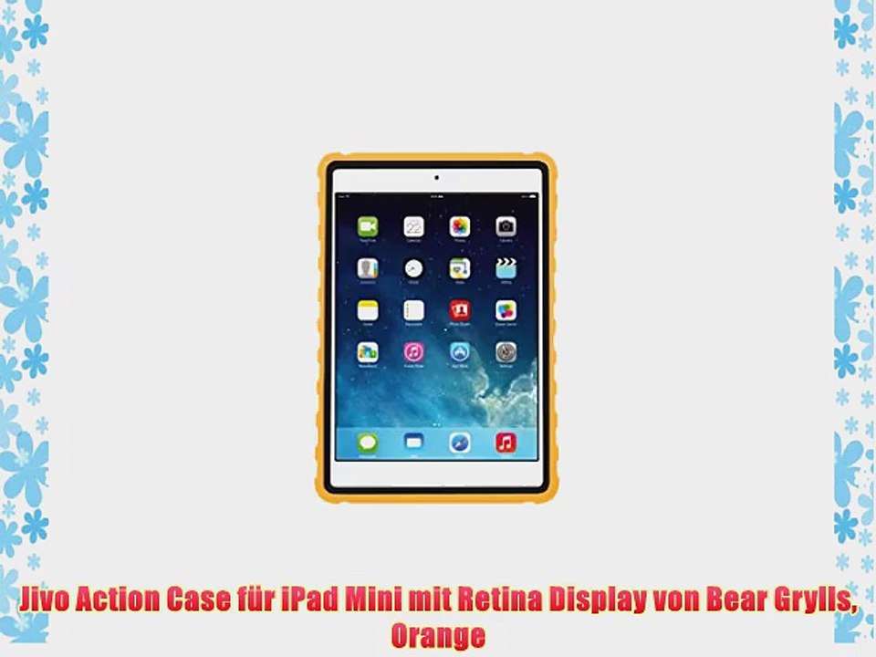 Jivo Action Case f?r iPad Mini mit Retina Display von Bear Grylls Orange