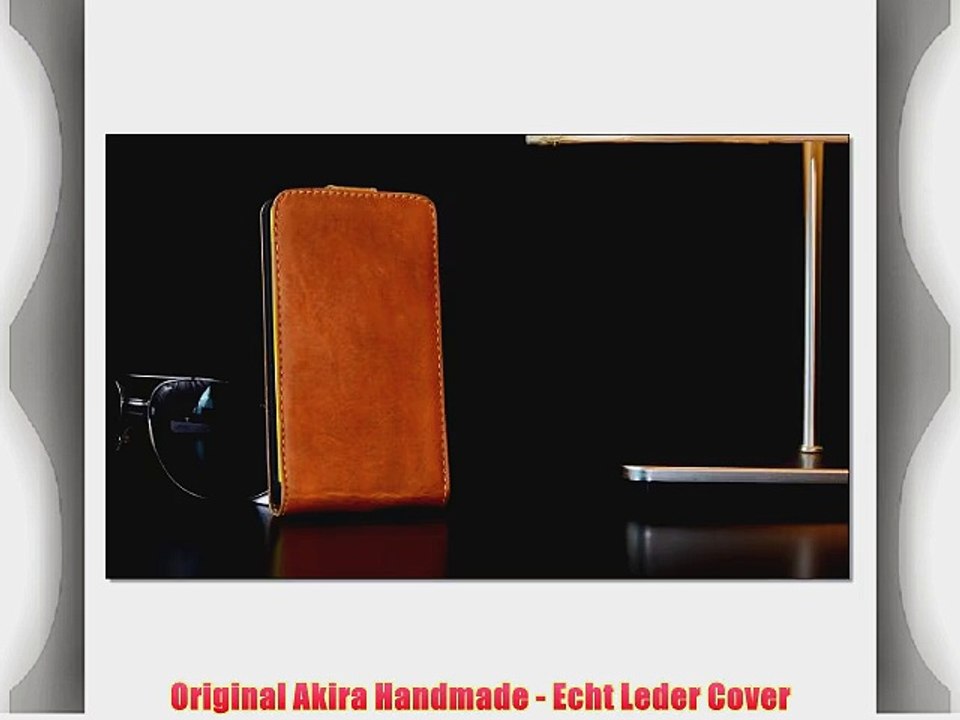 Original Akira Hand Made Echt Leder Nokia Lumia 820 Cover Handgemacht Case Schutzh?lle Etui