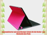 Logitech Bluetooth Solar Tastatur Foliocover f?r Apple iPad 2/3/4 coral pink (deutsches Tastaturlayout