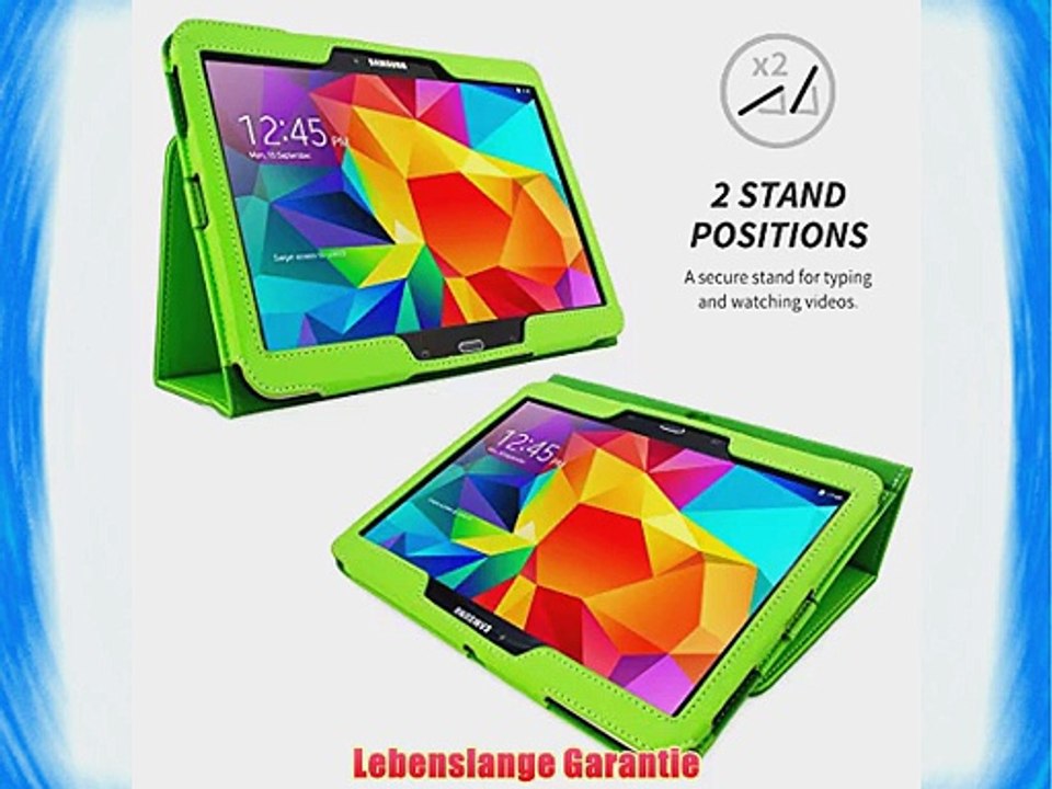 Snugg? Galaxy Tab 4 10.1 Zoll H?lle (Gr?n) - Smart Case mit lebenslanger Garantie