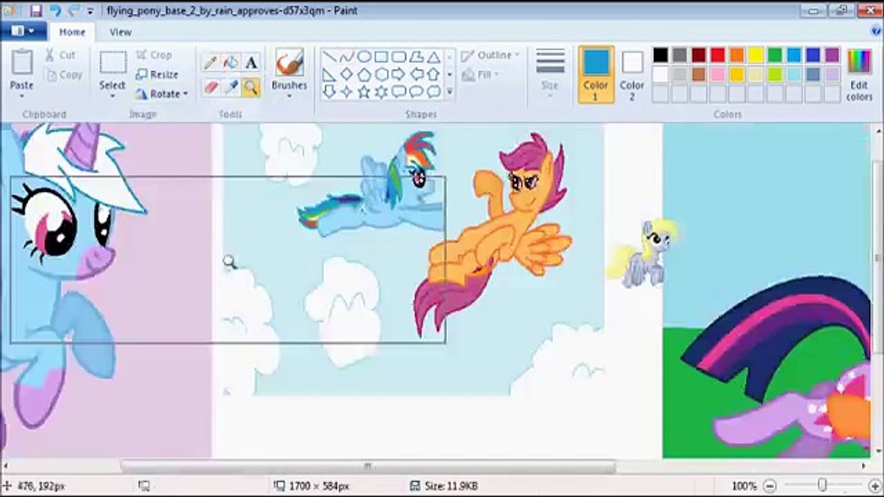 pony fusion mlp base speedpaint twilight dash