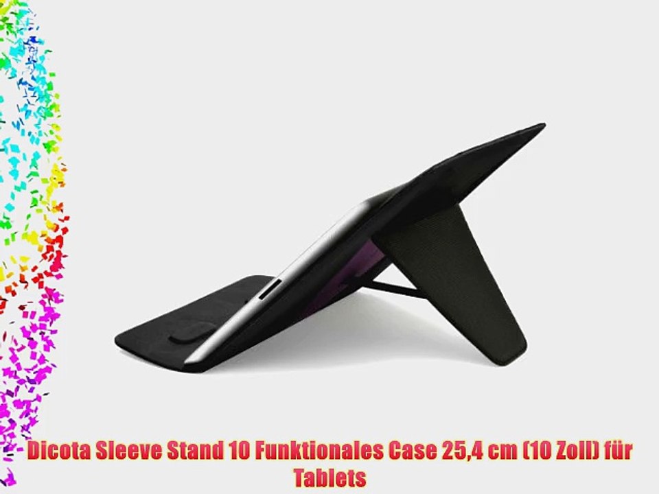 Dicota Sleeve Stand 10 Funktionales Case 254 cm (10 Zoll) f?r Tablets