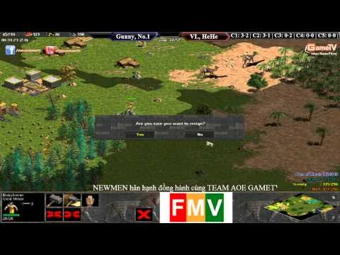 AOE Highlights - Gunny sức mạnh khủng khiếp. Babylonian cân Hittile và Shang