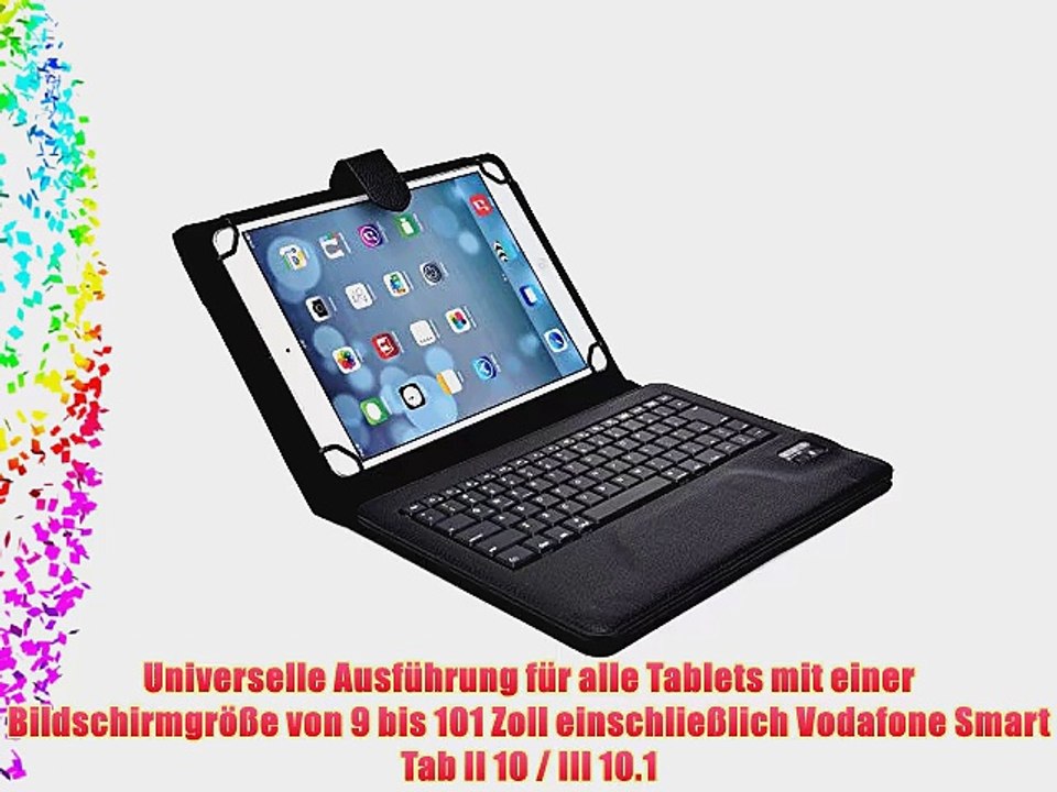 Cooper Cases(TM) Infinite Executive Vodafone Smart Tab II 10 / III 10.1 Universal Folio-Tastatur