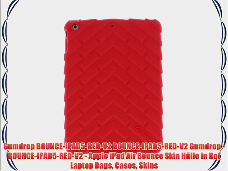 Gumdrop BOUNCE-IPAD5-RED-V2 BOUNCE-IPAD5-RED-V2 Gumdrop - BOUNCE-IPAD5-RED-V2 - Apple iPad