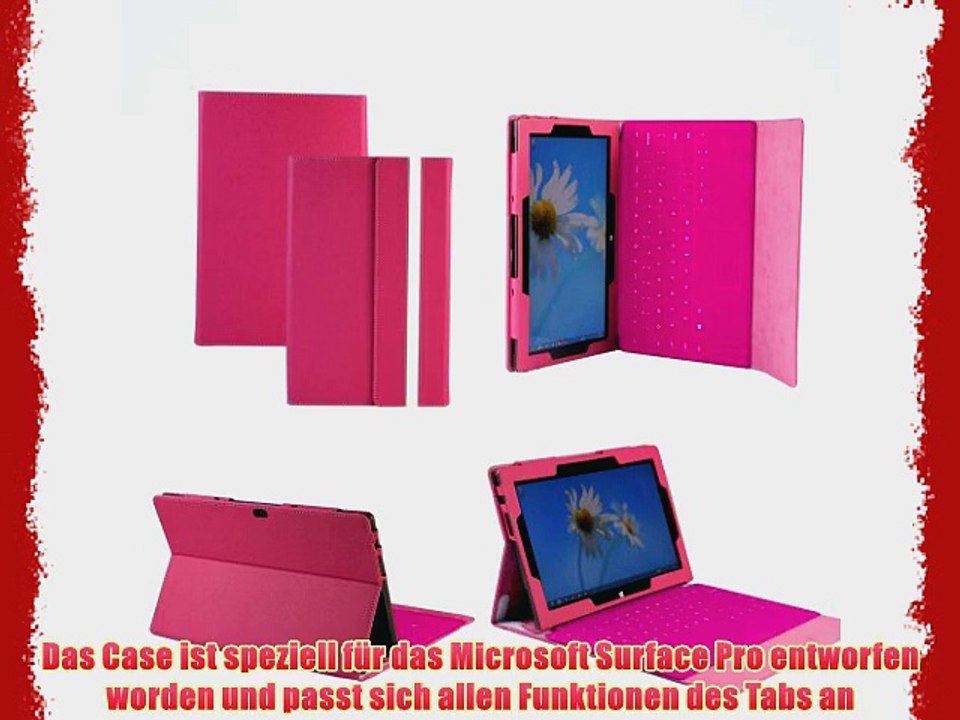 Navitech bycast Leder Case Cover f?r das Microsoft Surface Pro 64GB / 128GB Window 8 (Passt