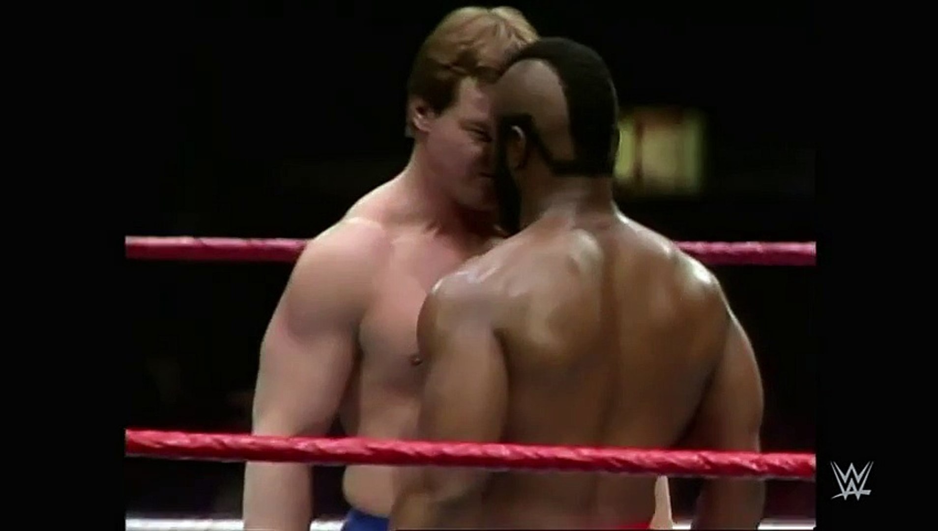 Roddy Piper gets in Mr. T's face