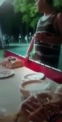 Funny Video: Drunk Guys Fight at The Hot Dog Stand