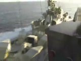 Norwegian Navy Ship plays with Swedish navy one!