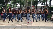 Lucero, Eli y Kizomba Woman en el International Kizomba Flashmob Mexico (Lady Style)