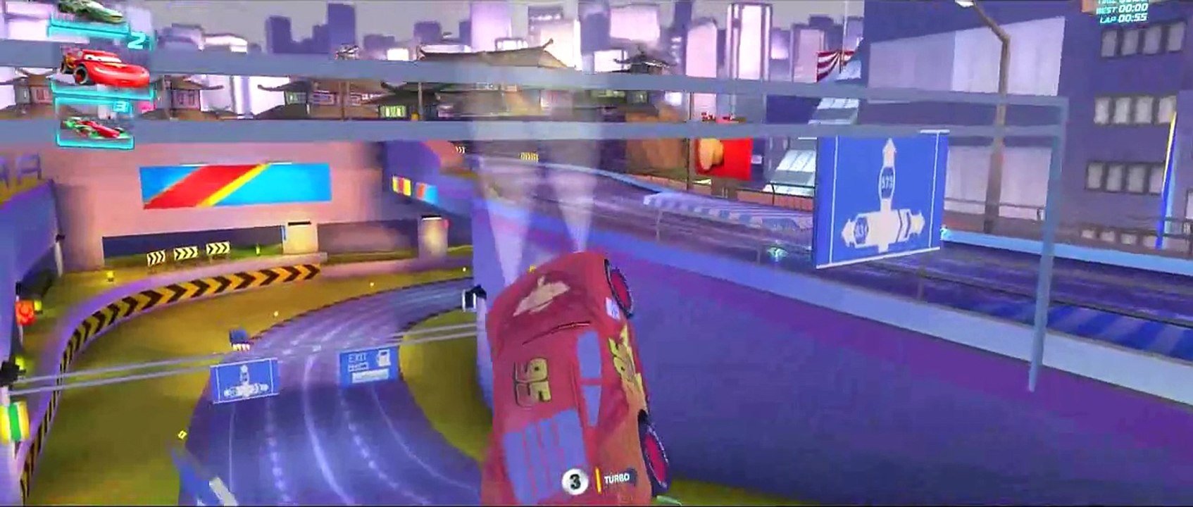 STUNNING Lightning Mcqueen Cars Racing Francesco Bernoulli and Tow Mater Guido in CARS 2 Game!