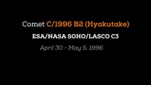 Comet Hyakutake in SOHO/LASCO C3, 1996