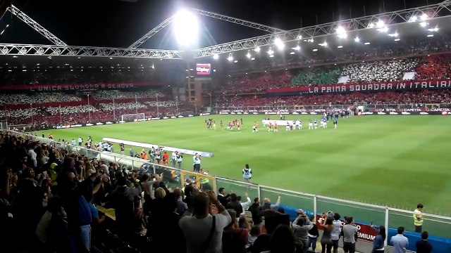 Genoa Sampdoria Incredible Choreo Ultras Derby 28 9 2014