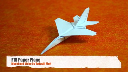 How to make an F16 Jet Fighter Paper Plane