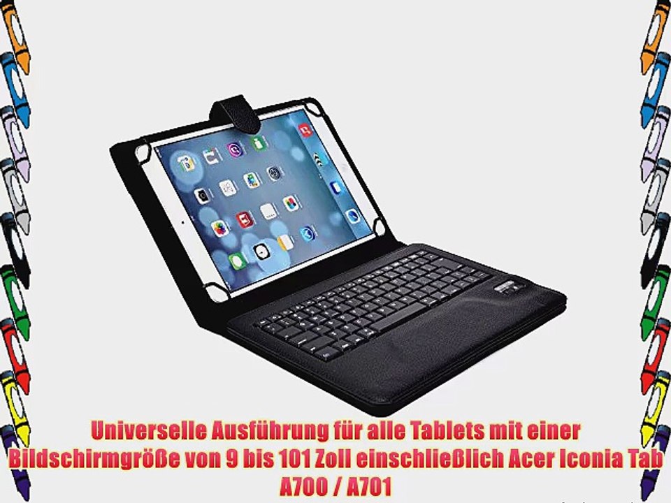 Cooper Cases(TM) Infinite Executive Acer Iconia Tab A700 / A701 Universal Folio-Tastatur in