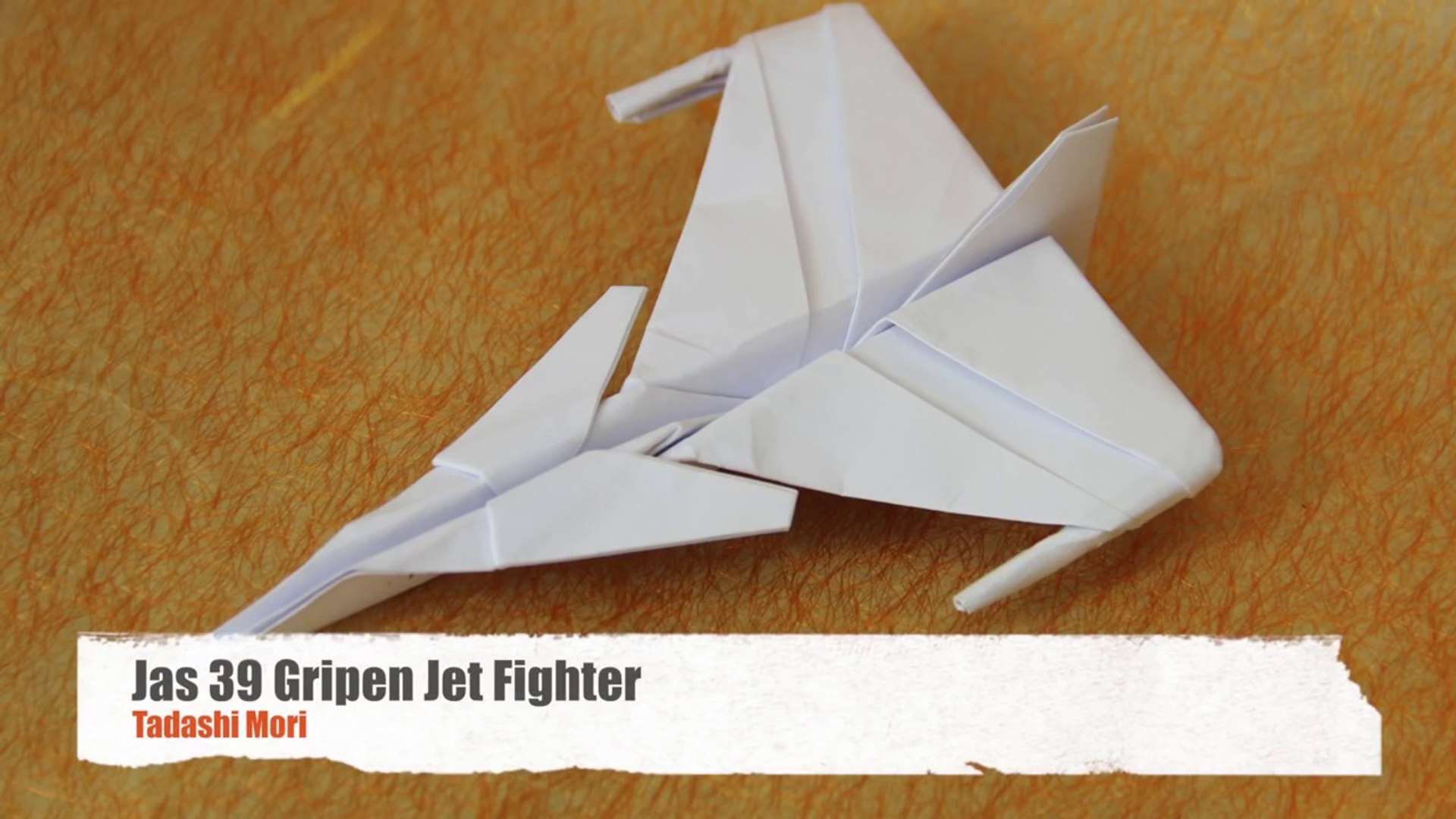 How to make an JAS 39 Gripen Jet Fighter Paper Plane - video Dailymotion