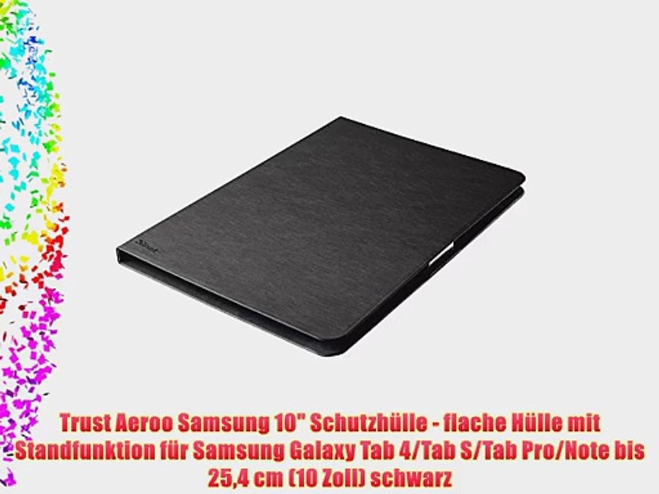 Trust Aeroo Samsung 10 Schutzh?lle - flache H?lle mit Standfunktion f?r Samsung Galaxy Tab