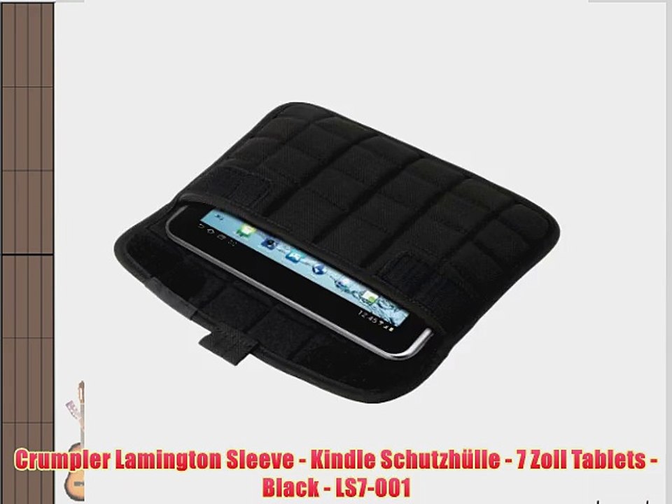 Crumpler Lamington Sleeve - Kindle Schutzh?lle - 7 Zoll Tablets - Black - LS7-001
