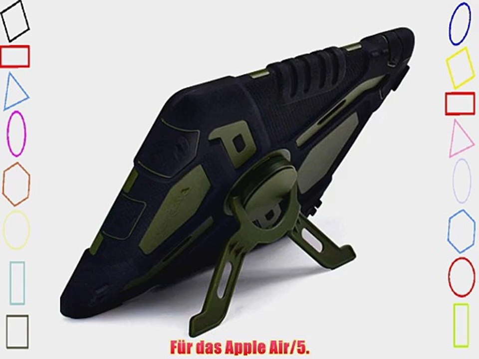 Hot Neu Ipad Air/5 Fall-Silikon-Kunststoff-Kid Proof Extreme Duty-Dual-Protective Schutzh?lle