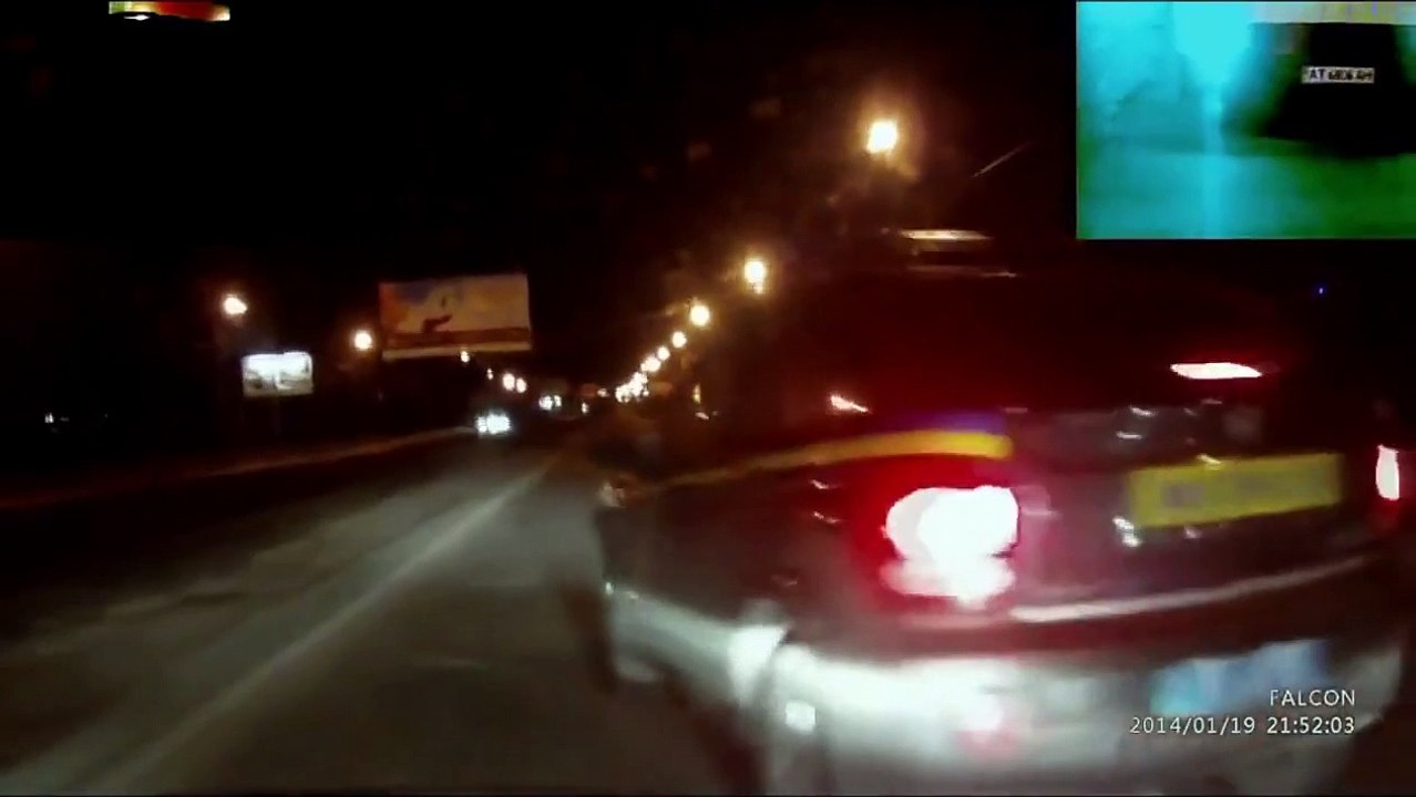 Police Road Rage In Ukraine