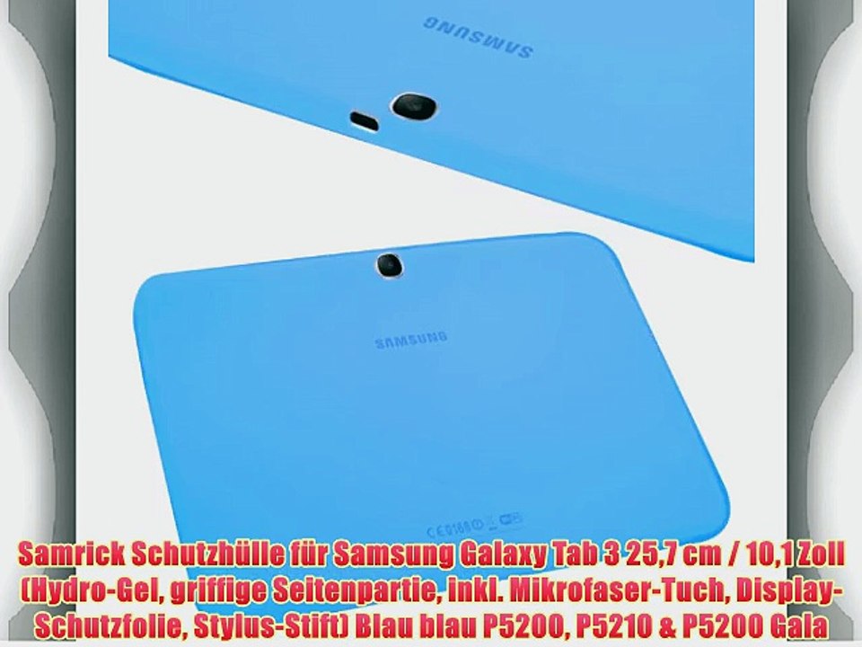 Samrick Schutzh?lle f?r Samsung Galaxy Tab 3 257?cm / 101 Zoll (Hydro-Gel griffige Seitenpartie