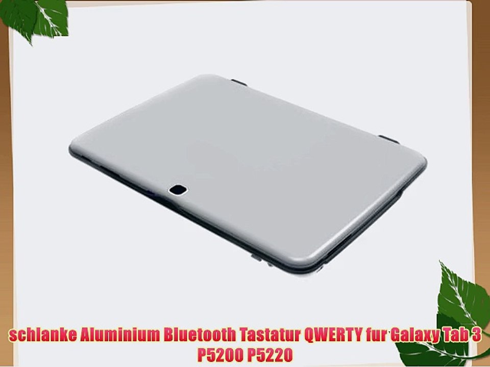 schlanke Aluminium Bluetooth Tastatur QWERTY fur Galaxy Tab 3 P5200 P5220