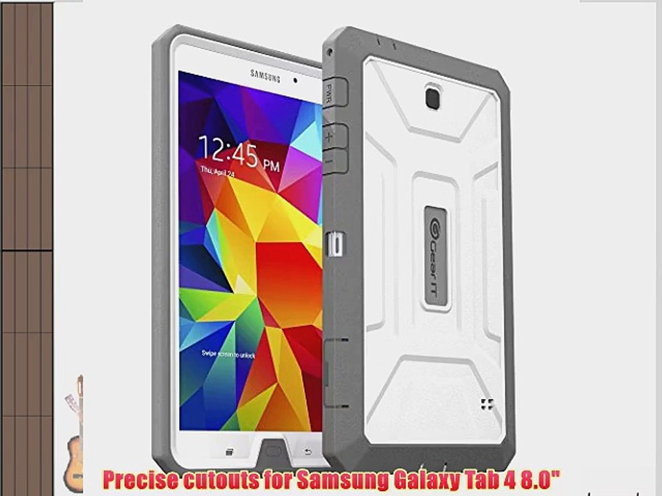 GearIT Samsung Galaxy Tab 4 8.0 SHOXX PC - TPU Silicone Hybrid Rugged H?lle Case Schutzh?lle